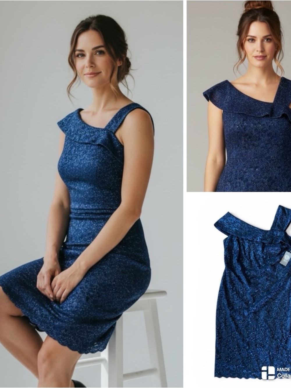 Vince Camuto NWT Navy Lace Dress